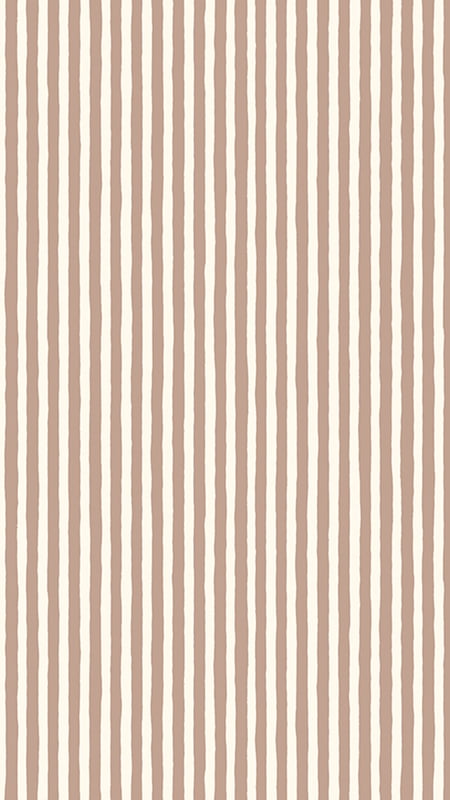 Hand Painted Stripe - Ham Pink - Cotswold White