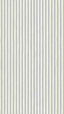 Hand Painted Stripe - Barton Blue - Cotswold White