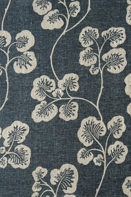 Cabbage Check Fabric - Dark Blue Cabbage Check Fabric - Dark Blue