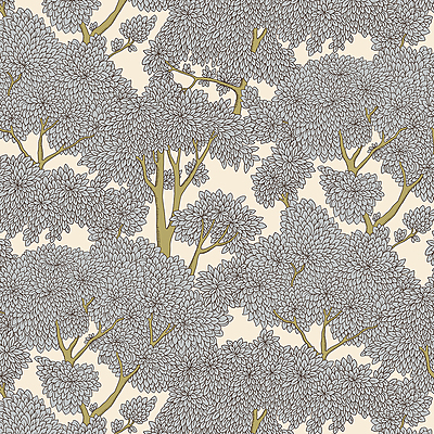 Stockend Woods Wallpaper - Salt Ridge and Barton Blue
