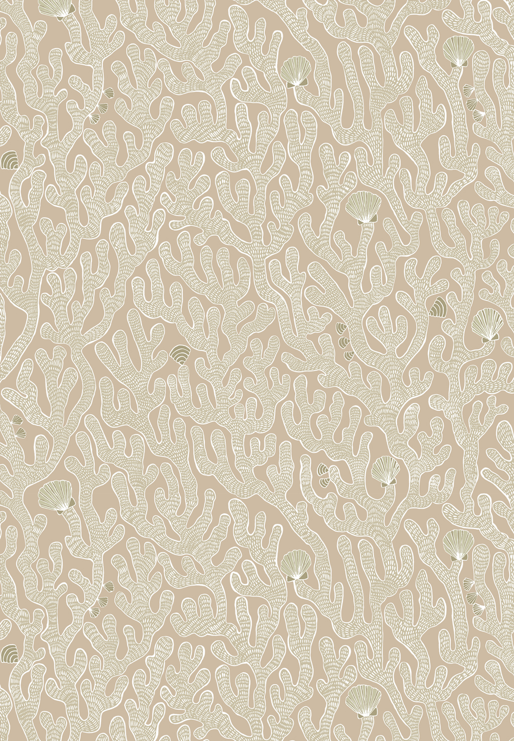 Coral Wallpaper - Edge Sand