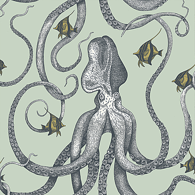 Octopoda Grand Wallpaper - Radmoor Blue