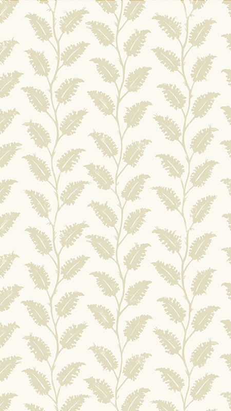 Leaf Wiggle - Maitland Green - Ceiling White